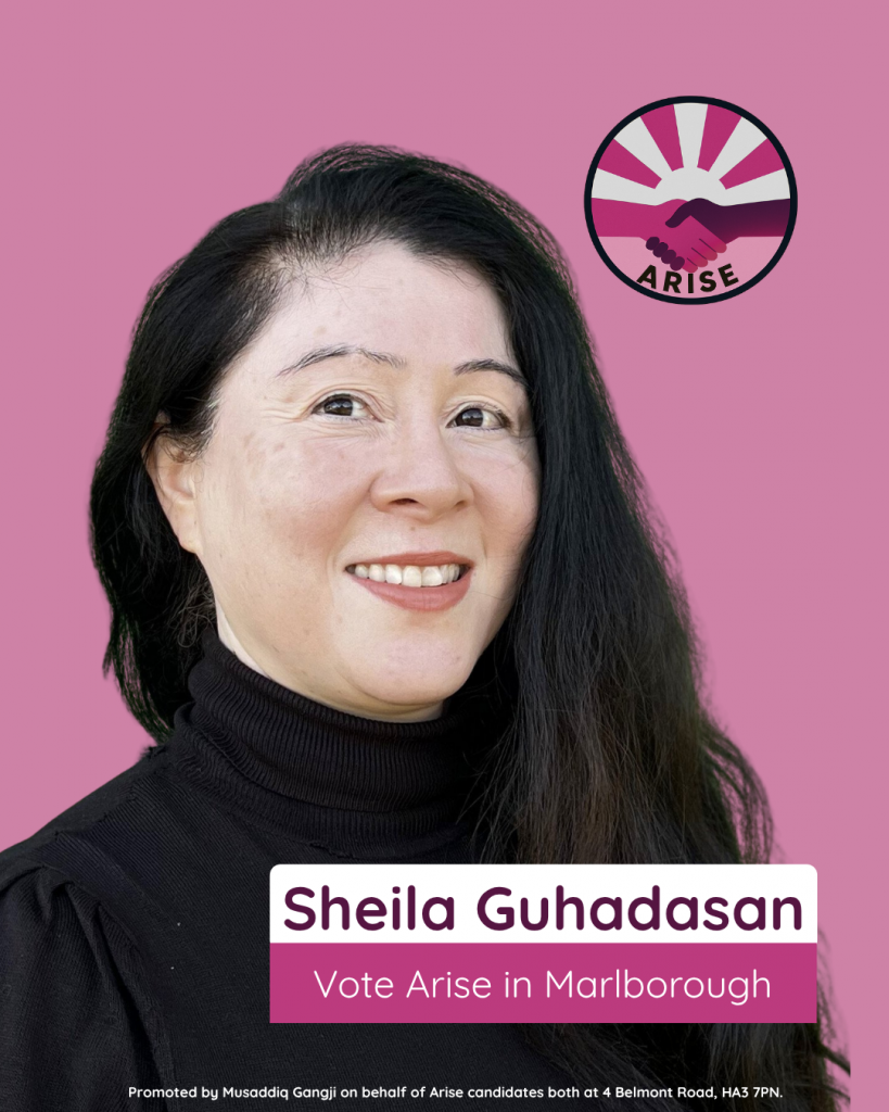 Vote Arise in Marlborough, Sheila Guhadasan