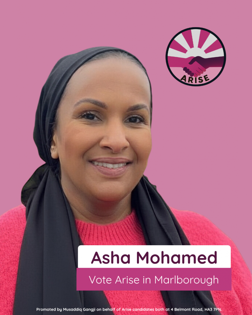 Vote Arise in Marlborough, Asha Mohamed