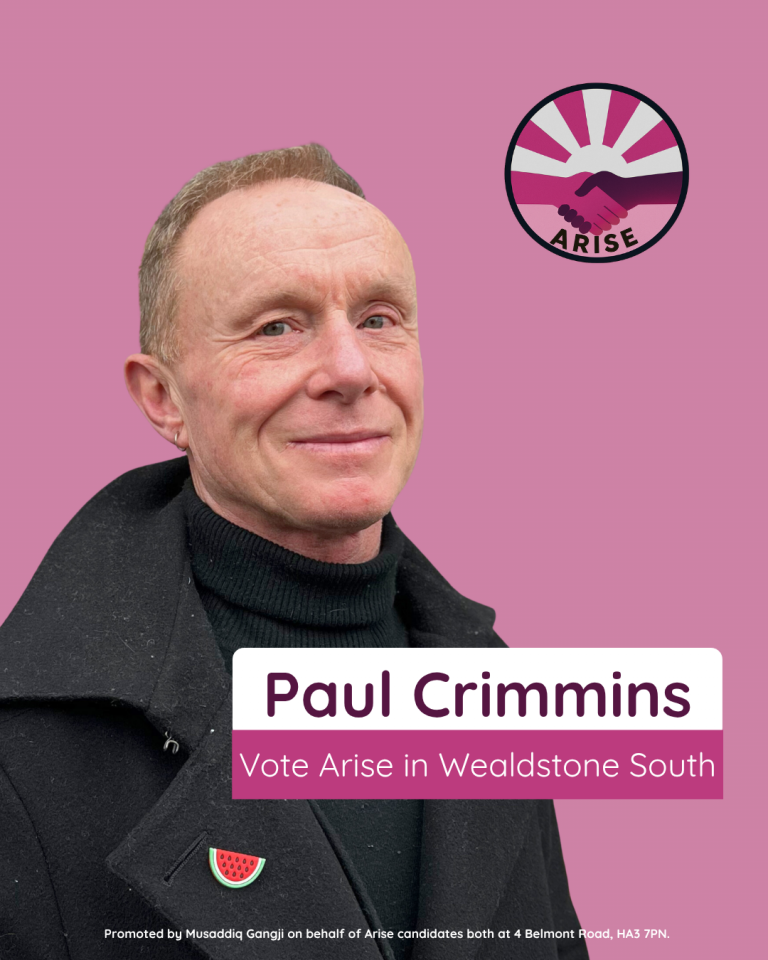 Vote Arise in Wealdstone South, Paul Crimmins